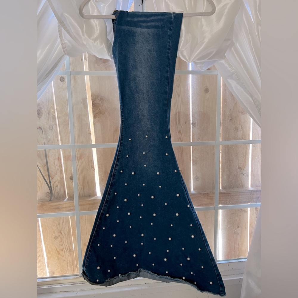 Pearl wide leg jeans ,worn once